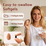 Skiseoy primer plano de softgel resaltando textura y facilidad de ingestión