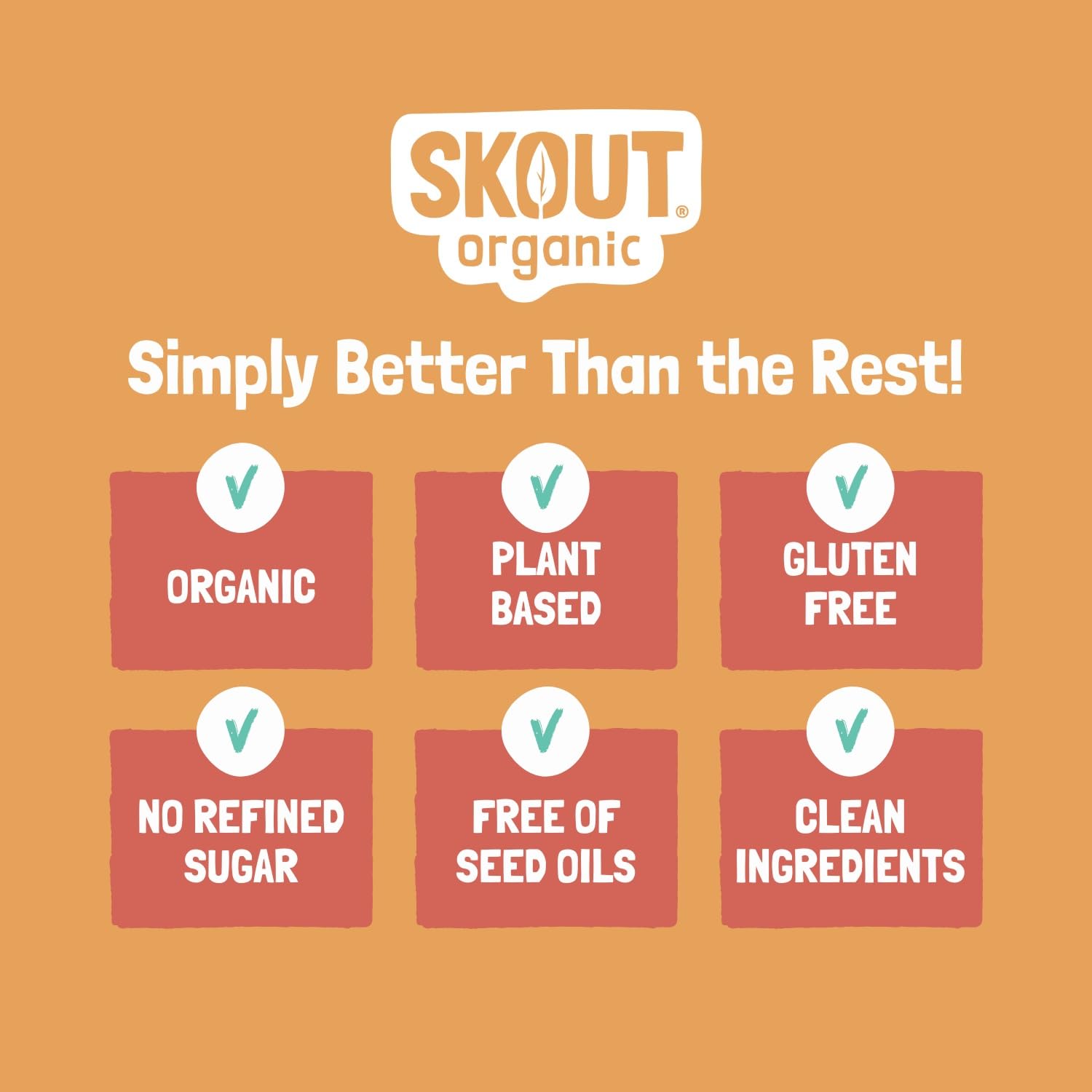 Skout Organic barra en mano lista para comer, conveniencia y proteína