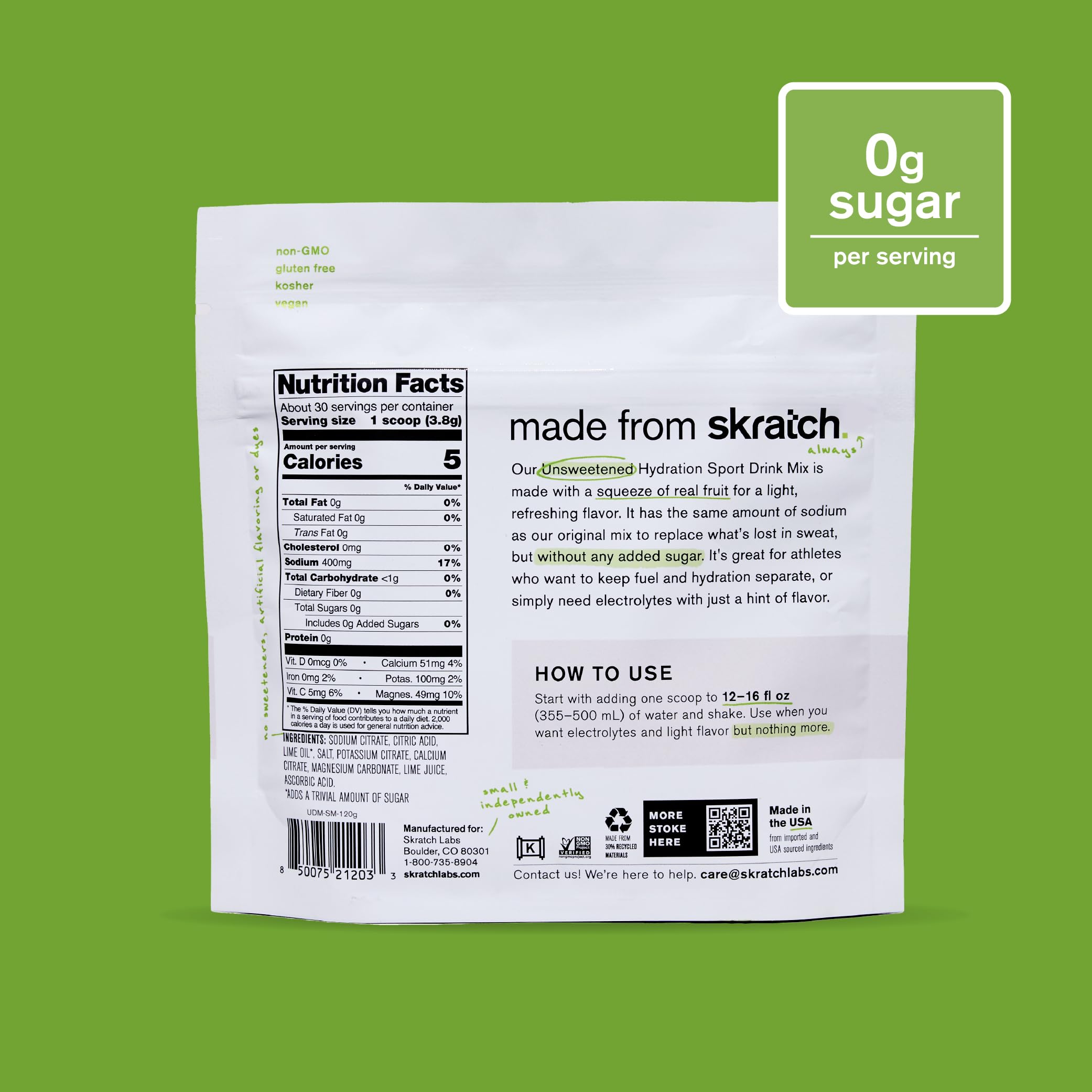 Skratch Labs botella preparada y en uso para hidratación durante ejercicio