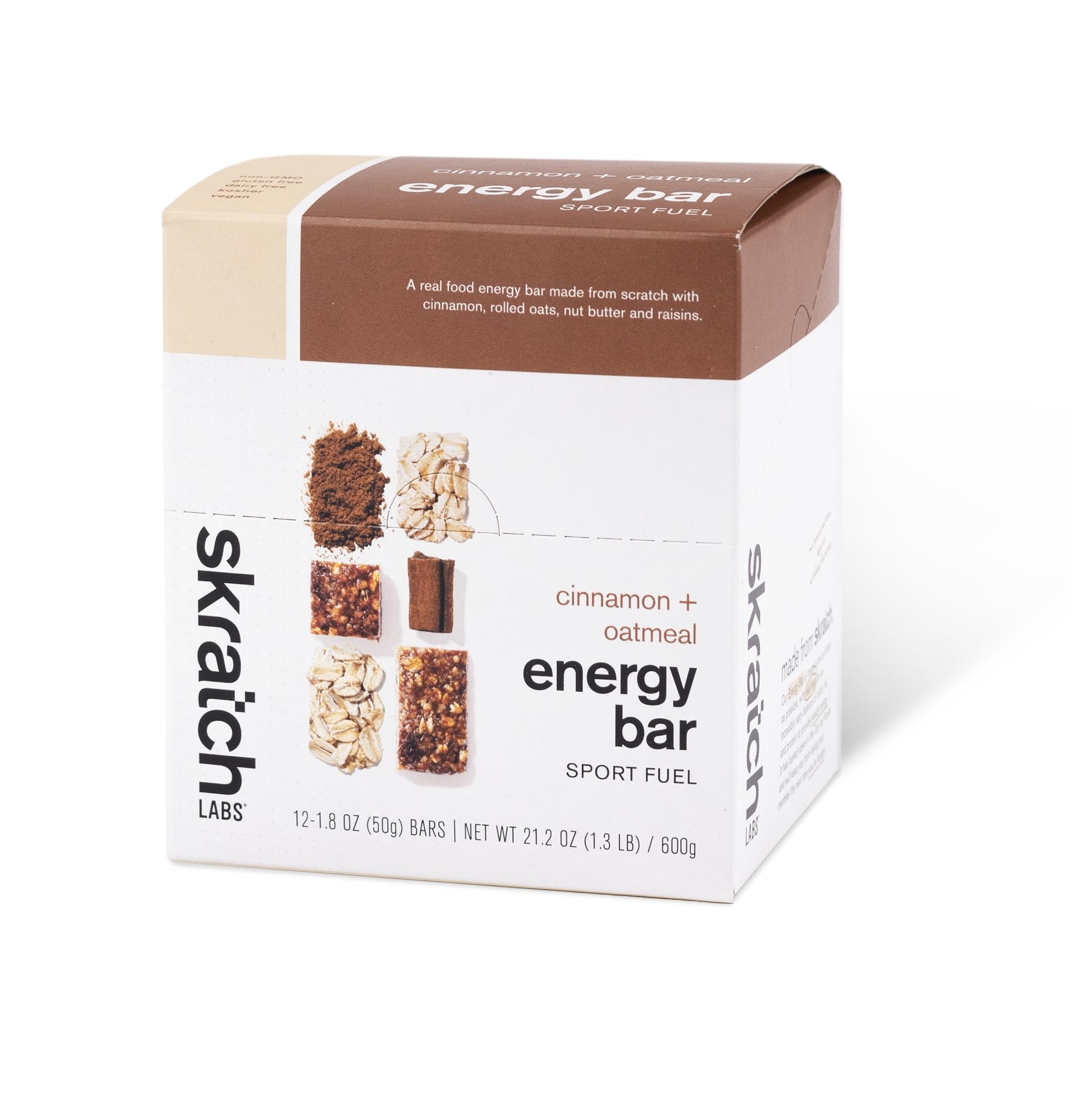 Skratch Labs frente del paquete mostrando diseño y beneficio energético