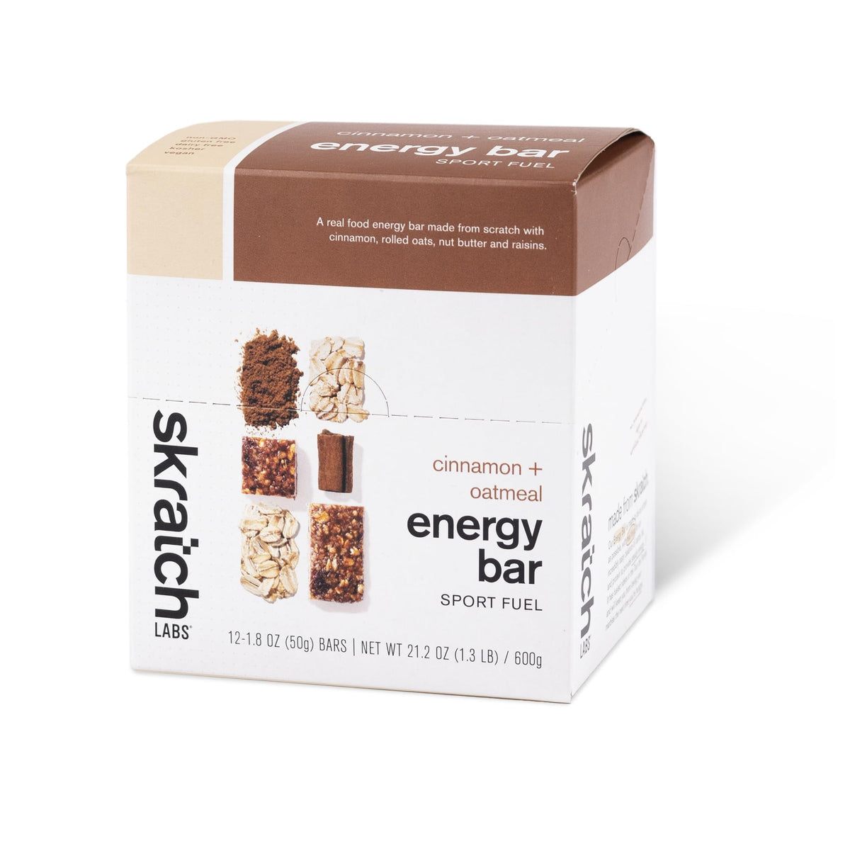 Skratch Labs frente del paquete mostrando diseño y beneficio energético