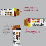 Skratch Labs barra en mano para comparar tamaño y control de porciones