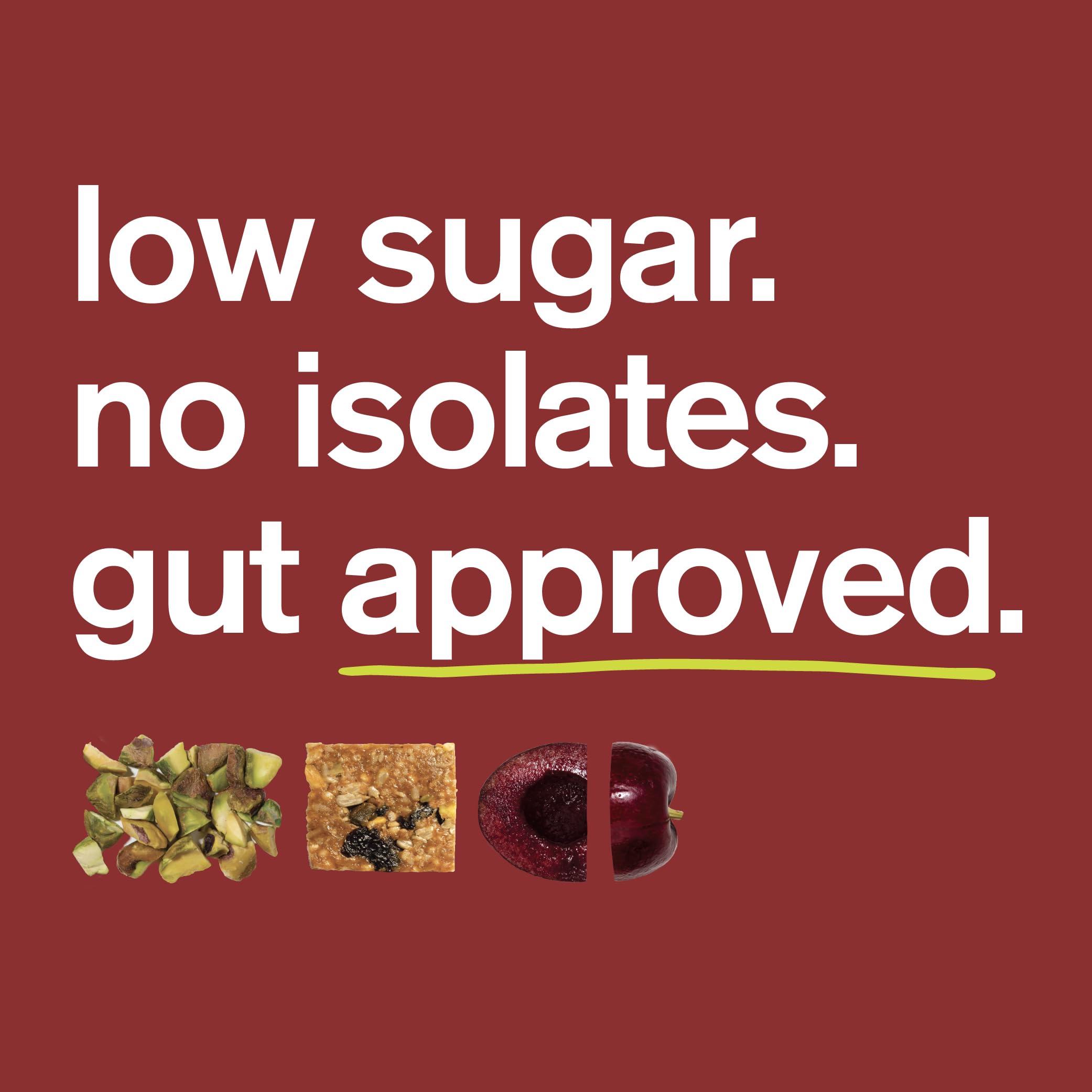 Skratch Labs close-up pistachos y cerezas que destaca sabor real y nutrientes