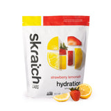 Skratch Labs frente del envase mostrando diseño y cantidad, práctico para entrenos