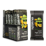 Skratch Labs empaque frontal con sobres limón/lima mostrando diseño y cantidad