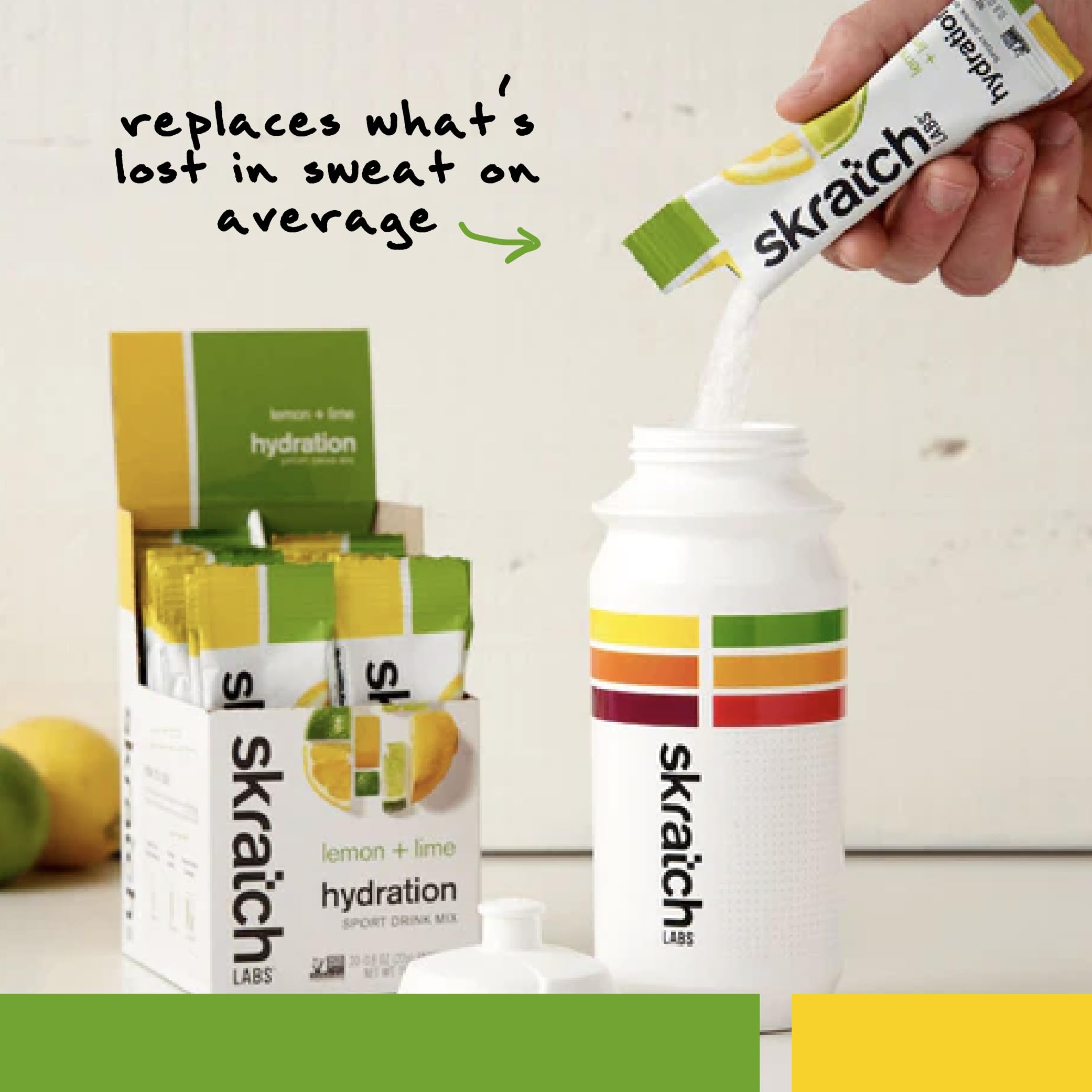 Skratch Labs mezcla disuelta en botella para hidratación rápida
