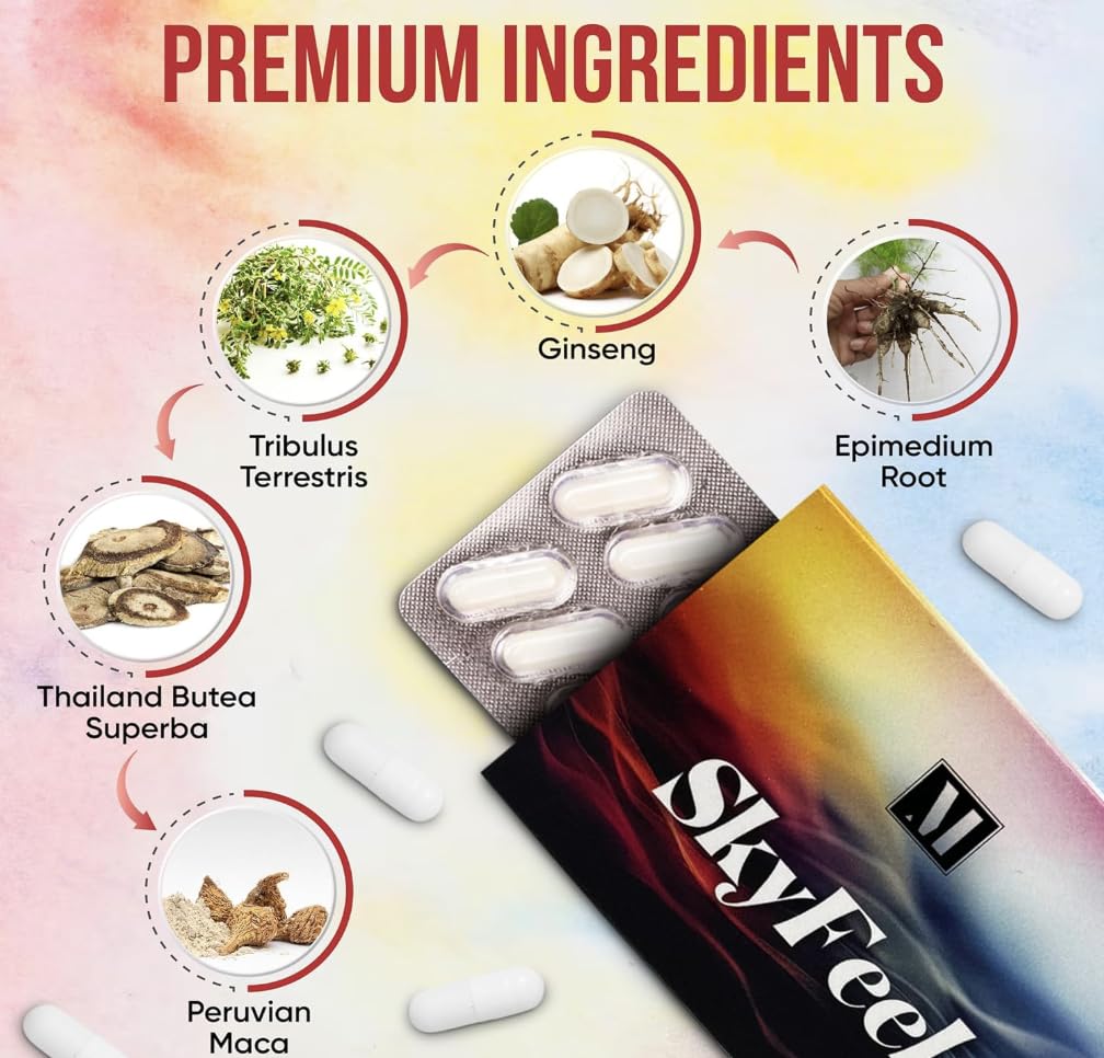 SkyFeel etiqueta con información clara de ingredientes y uso