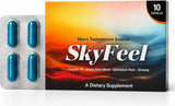 SkyFeel vista frontal del envase, presentación portátil y práctica