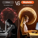 Skylorin etiqueta de ingredientes con lista de 7 hongos y colágeno visible