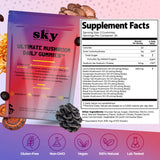 SkyNutrition gomita en primer plano destacando textura masticable y sabor