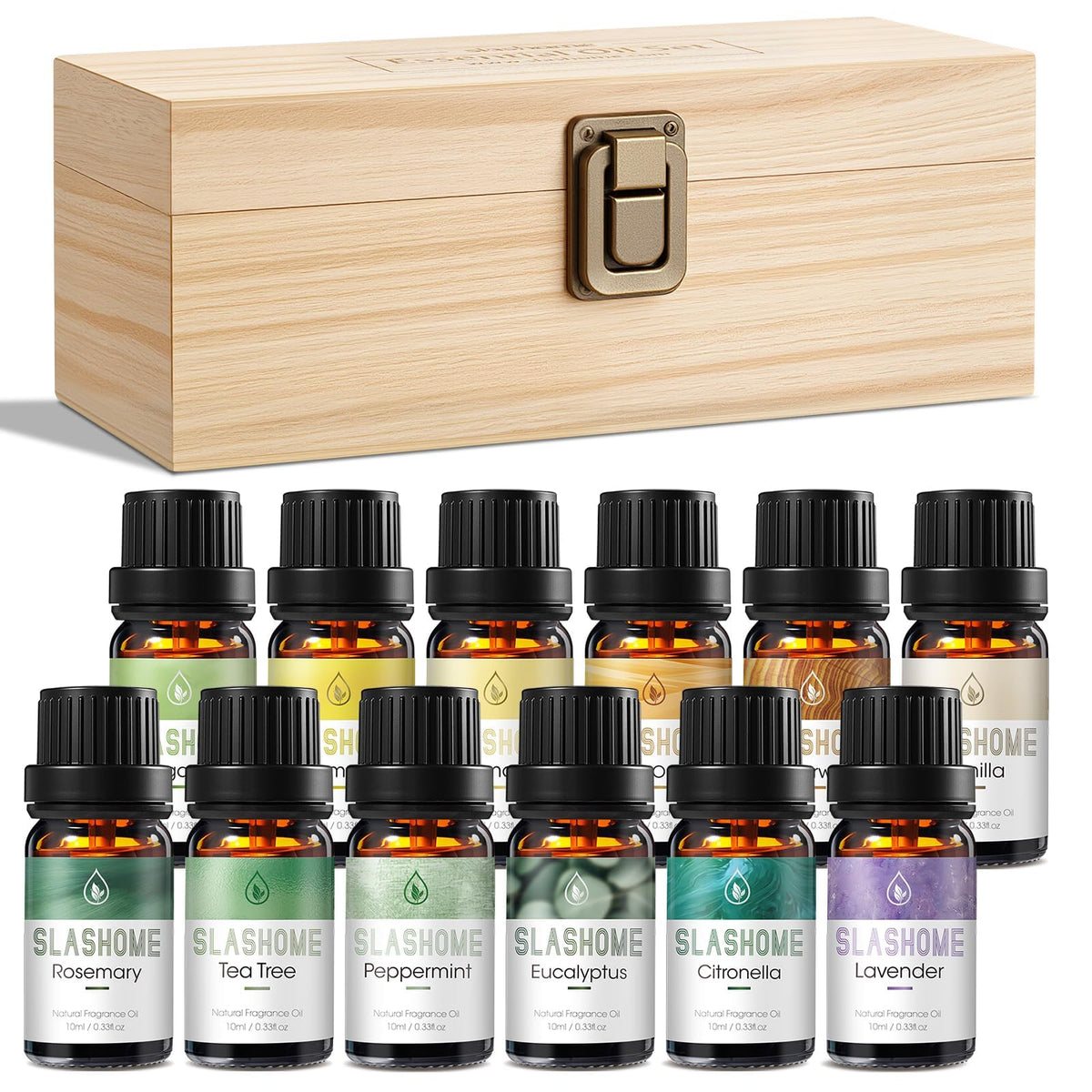 slashome caja de madera elegante que protege las 12 botellas y facilita el almacenamiento