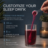 Sleep Habits Restore junto a una regla para comparar tamaño del envase