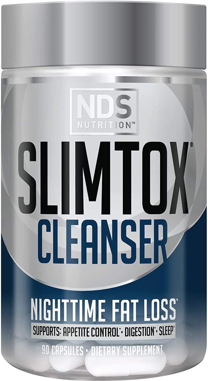Slim-Tox frente del empaque mostrando 90 cápsulas y beneficios principales