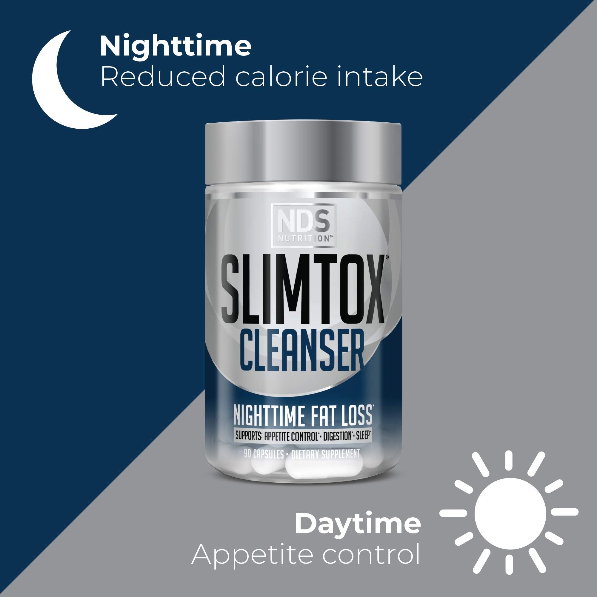Slim-Tox close-up de psyllium y extractos para destacar soporte digestivo
