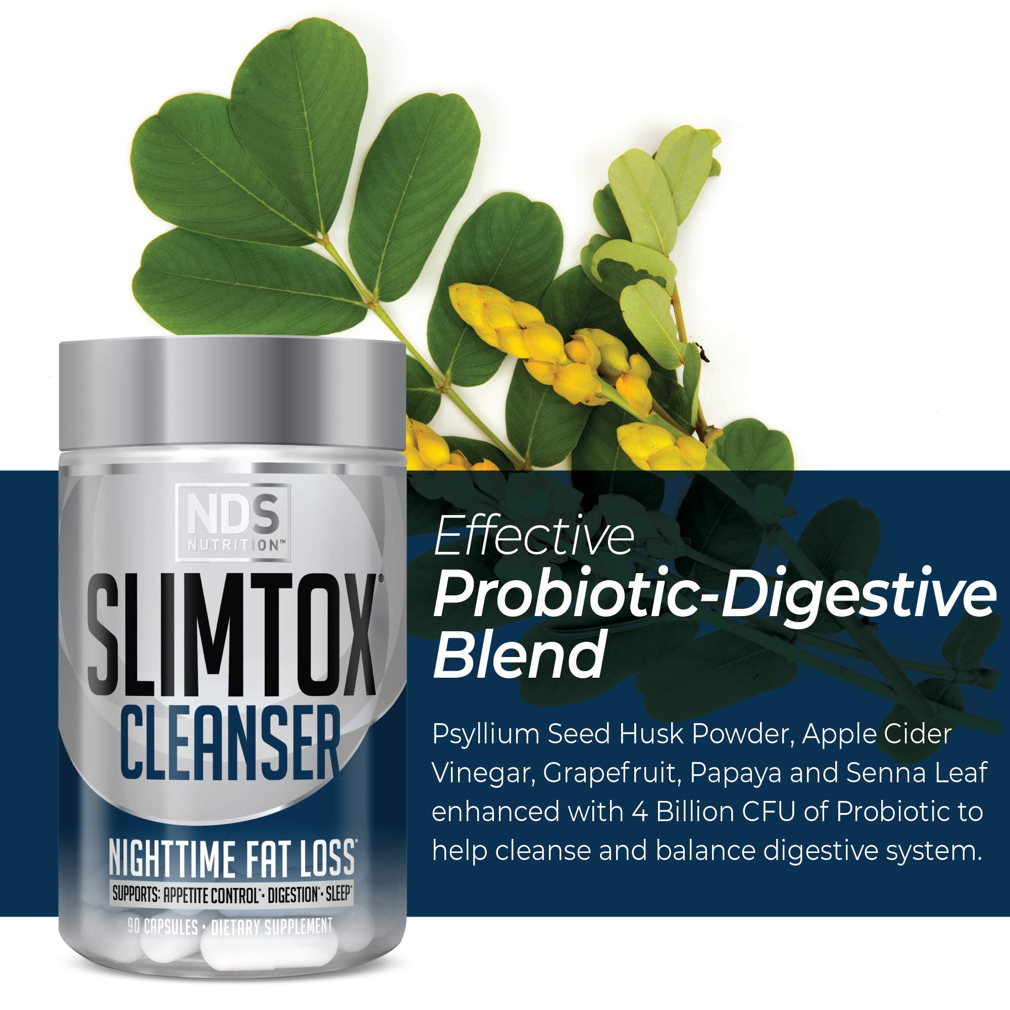 Slim-Tox en ambiente nocturno mostrando relajación y preparación para dormir