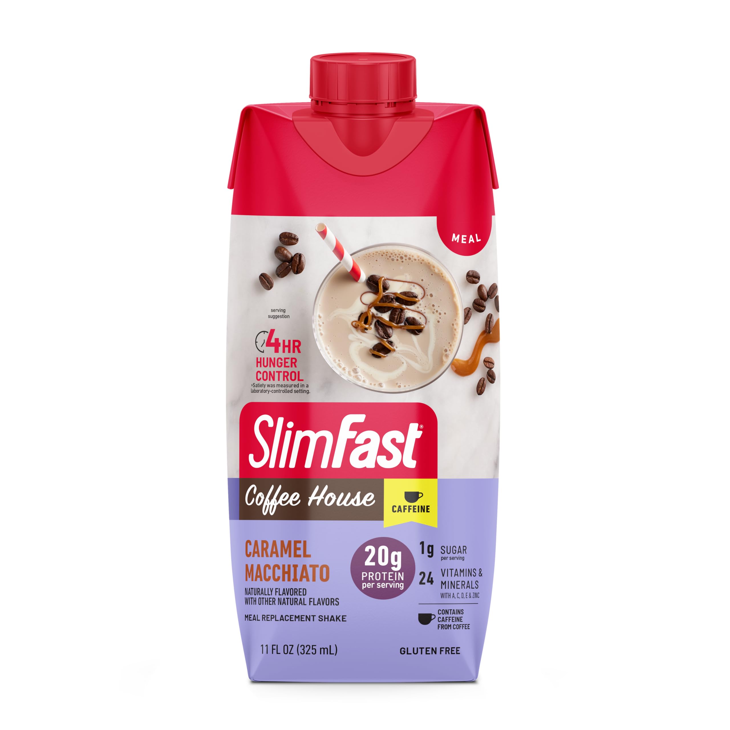 SlimFast batido sobre escritorio mostrando consumo práctico en oficina