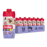 SlimFast frente del pack de 12 botellas mostrando conveniencia y sabor