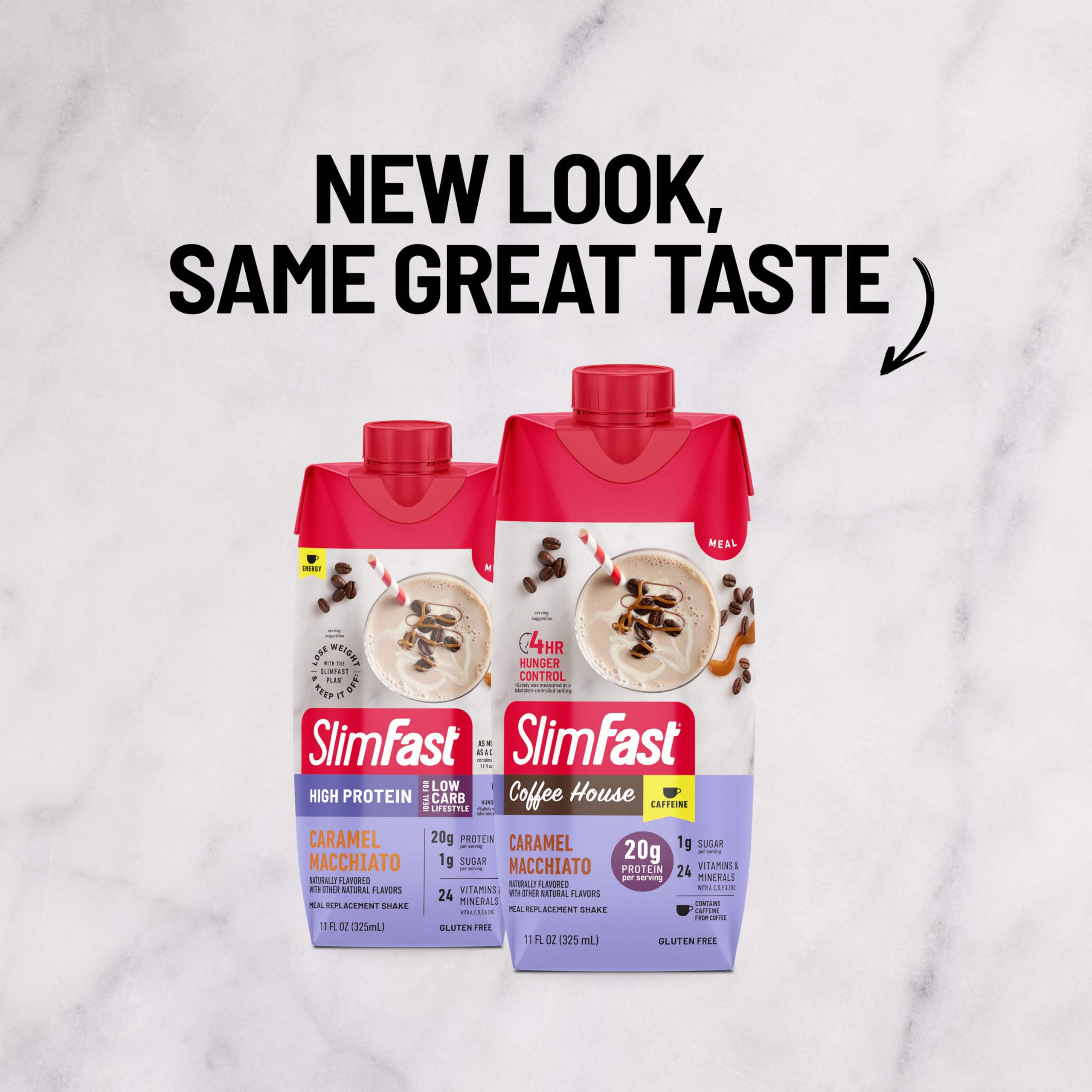 SlimFast textura del batido cremosa que indica saciedad prolongada
