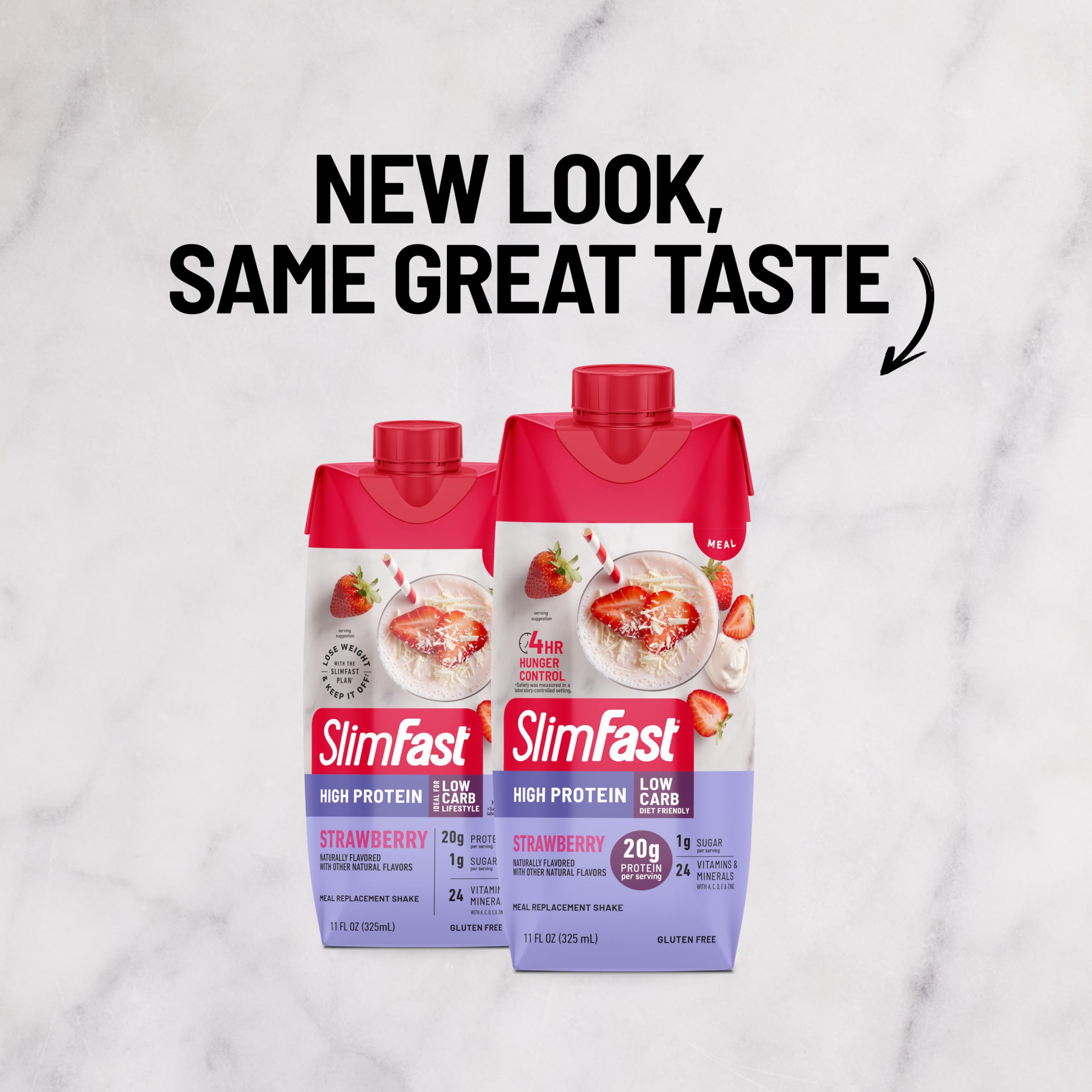 SlimFast primer plano de la textura cremosa que destaca su cremosidad