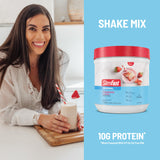 SlimFast representación de vitaminas e ingredientes equilibrados