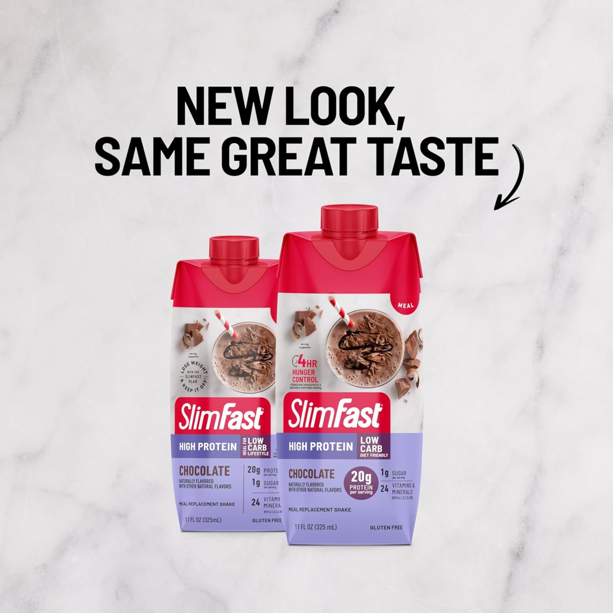 SlimFast textura cremosa de batido chocolate que ofrece sabor indulgente
