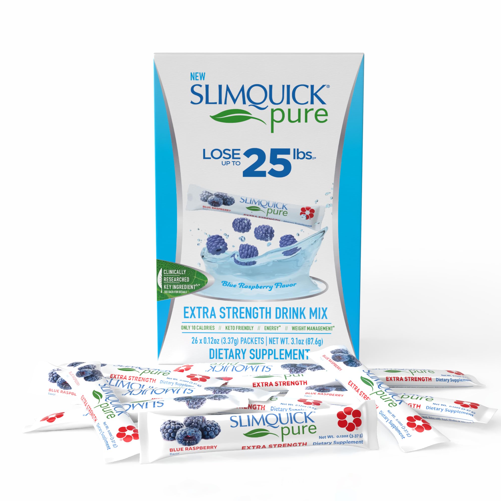 SlimQuick sobre frontal mostrando la marca y conveniencia de uso