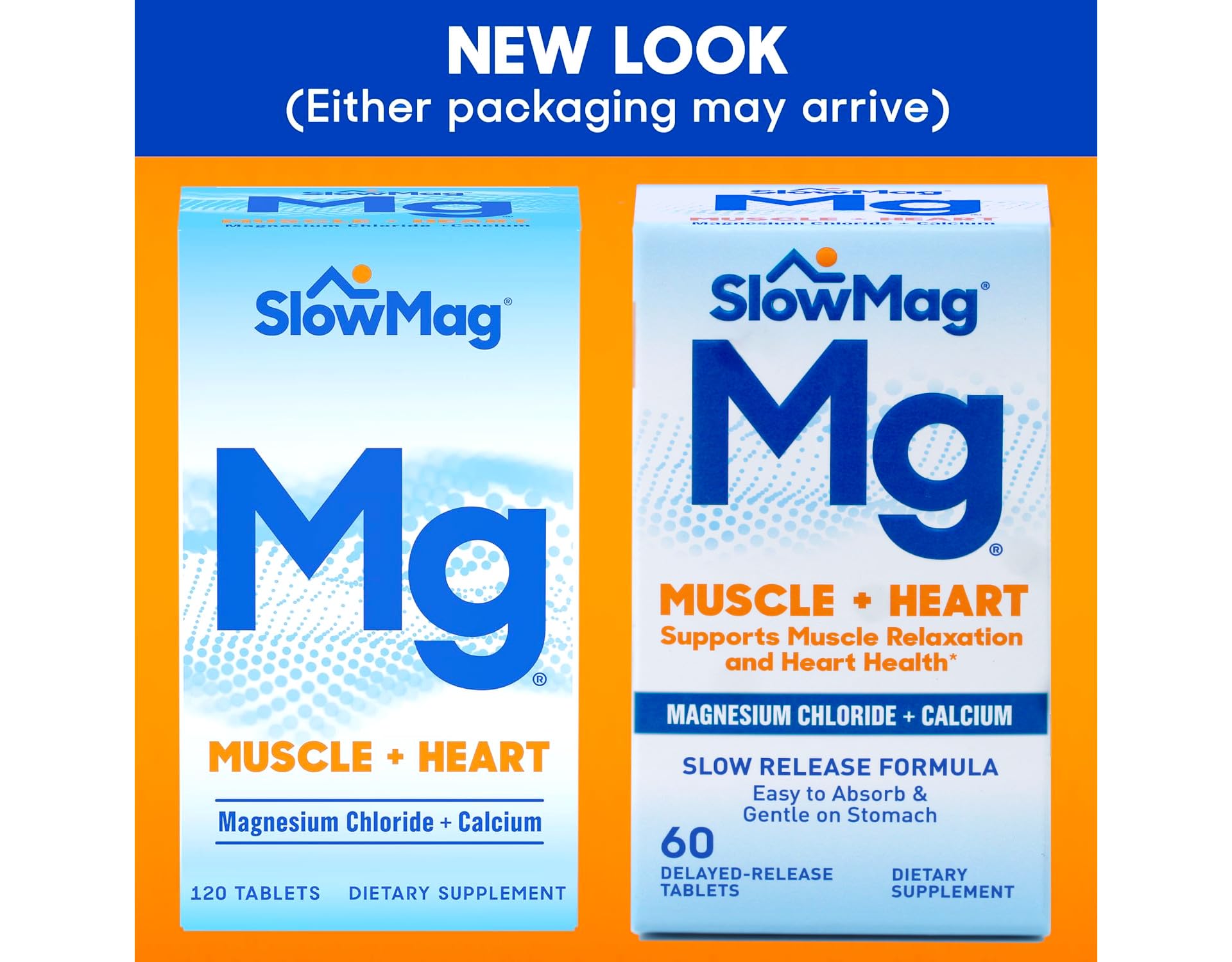 Slow-Mag etiqueta nutricional enfocada en ingredientes y dosis