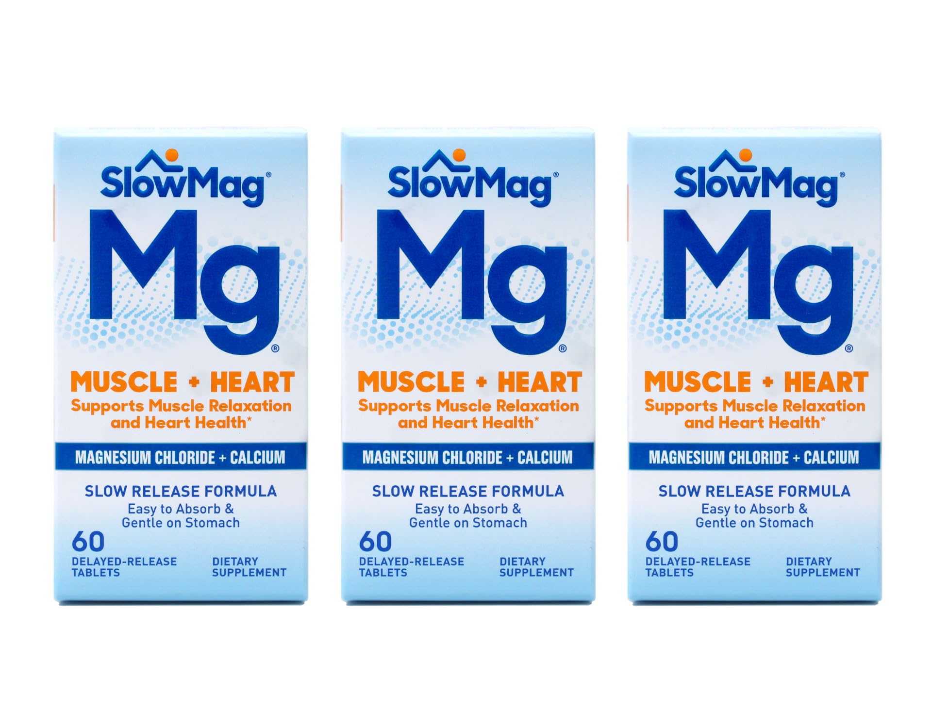 Slow-Mag frasco frontal mostrando etiqueta y beneficios de absorción