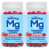 Slow-Mag envase frontal mostrando 60 gomitas y beneficios claros