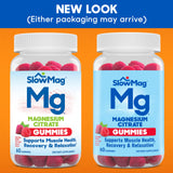 Slow-Mag primer plano de gomita para apreciar textura y color apetecible
