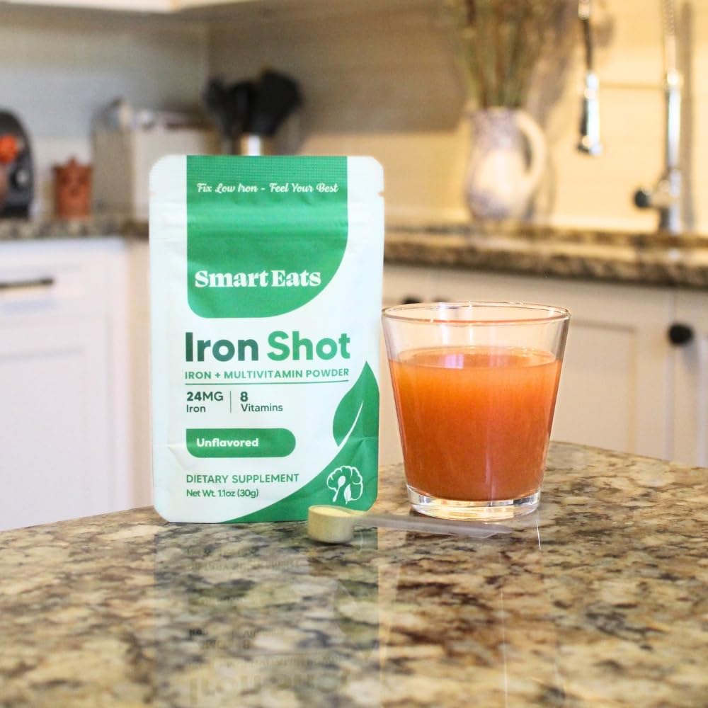 Smart Eats polvo disuelto en vaso mostrando claridad y sin sabor