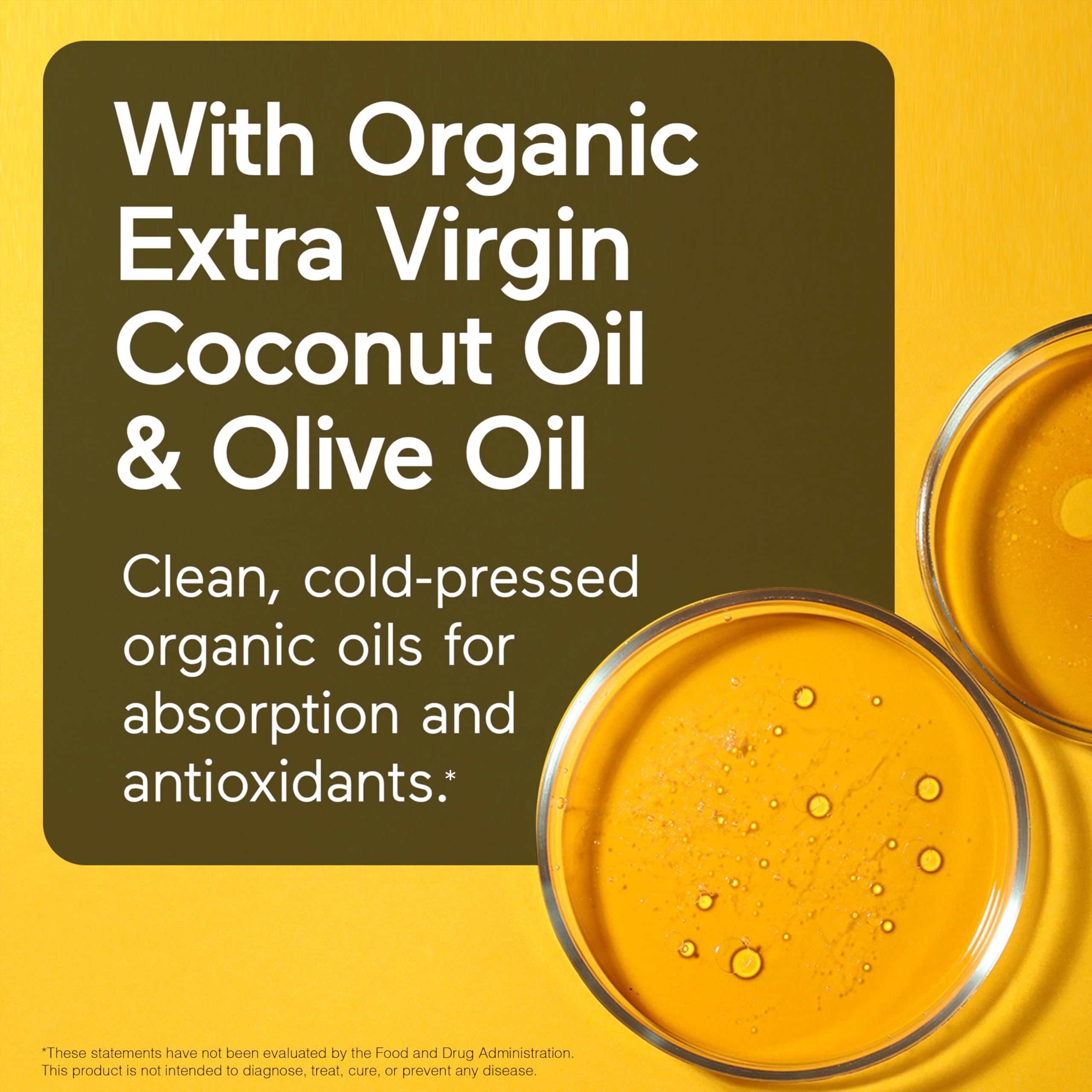 SMARTERNUTRITION aceites de coco y oliva prensados en frío como base orgánica