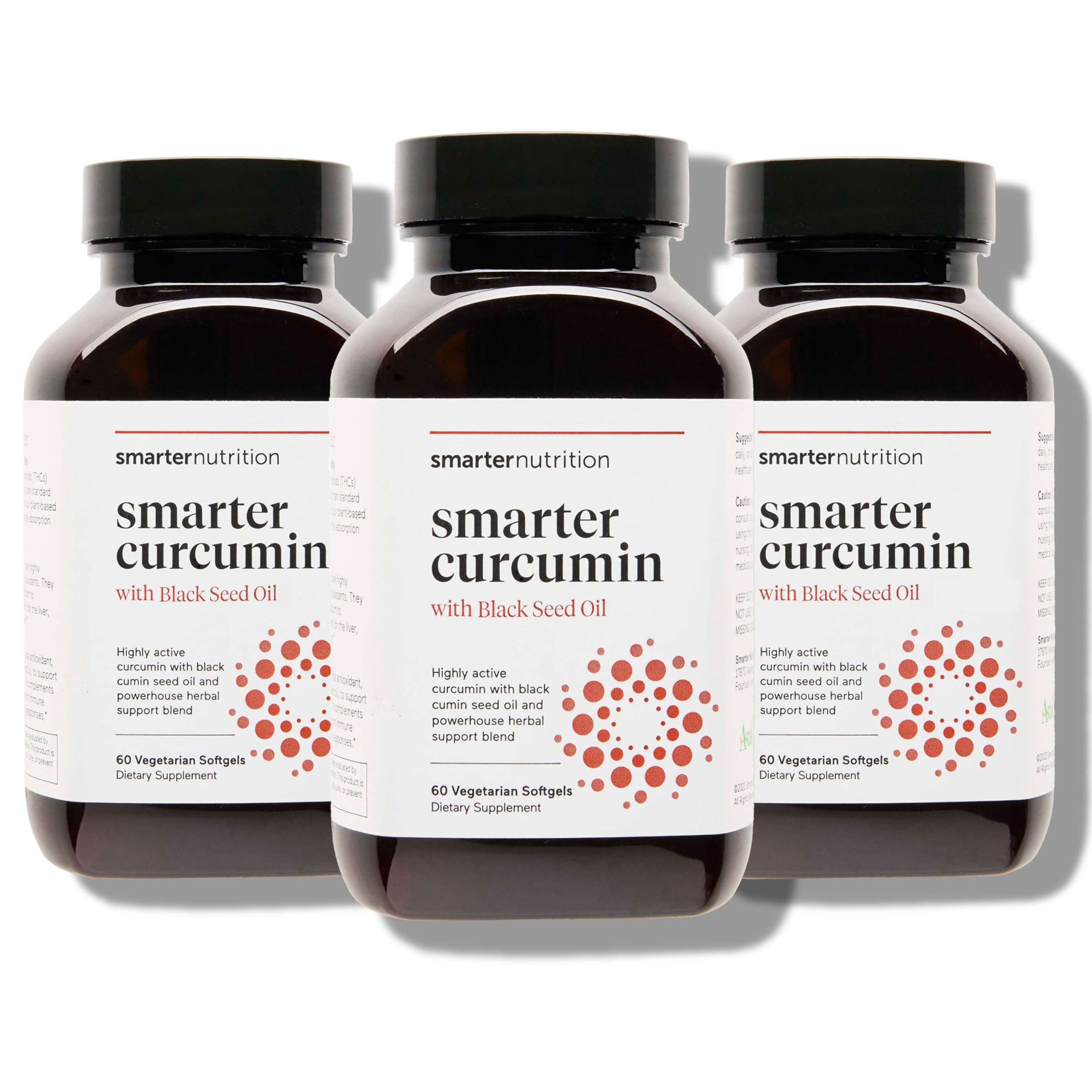 SMARTERNUTRITION frasco frontal mostrando 180 cápsulas y beneficio de alta absorción