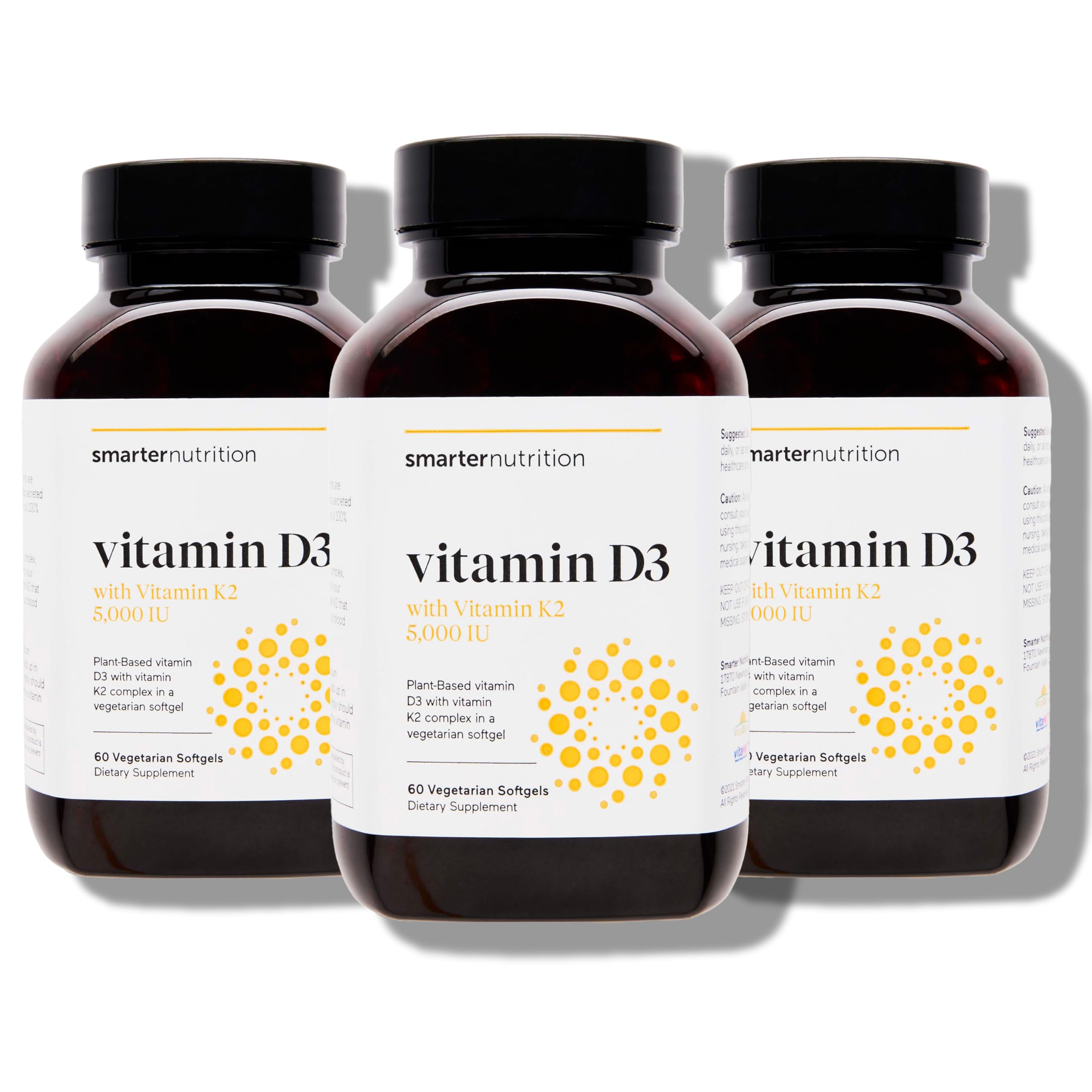 SMARTERNUTRITION frontal del envase mostrando 180 softgels y beneficios