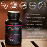 SmarterVitamins cápsula vegana en mano, fácil de tragar y digestión suave