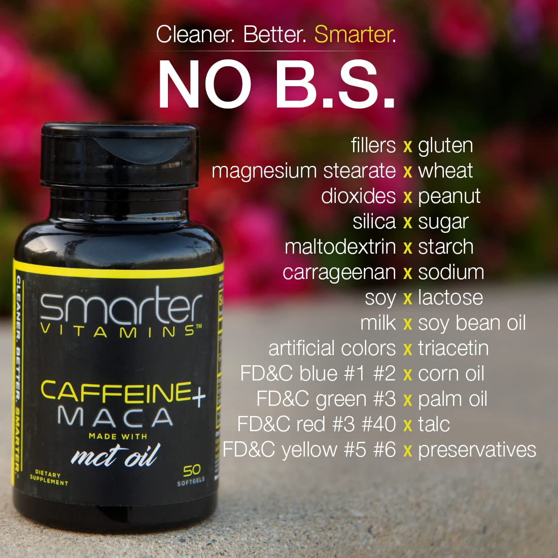 SmarterVitamins cápsula blanda en primer plano, detalle líquido interior — absorción rápida