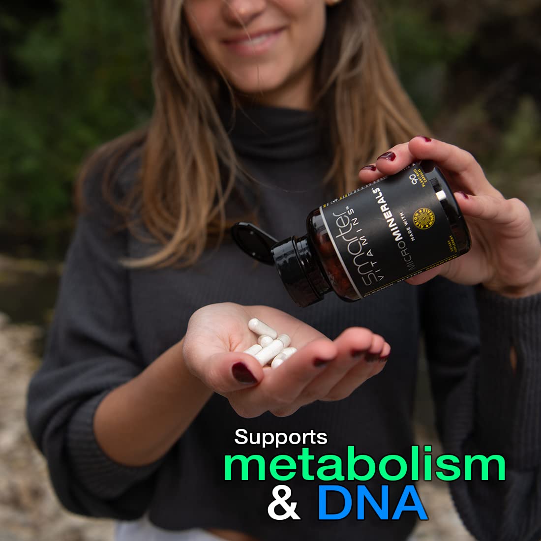 SmarterVitamins sello Albion® que indica minerales bisglicinato con respaldo científico