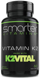 SmarterVitamins frasco delantero con etiqueta clara y tamaño práctico