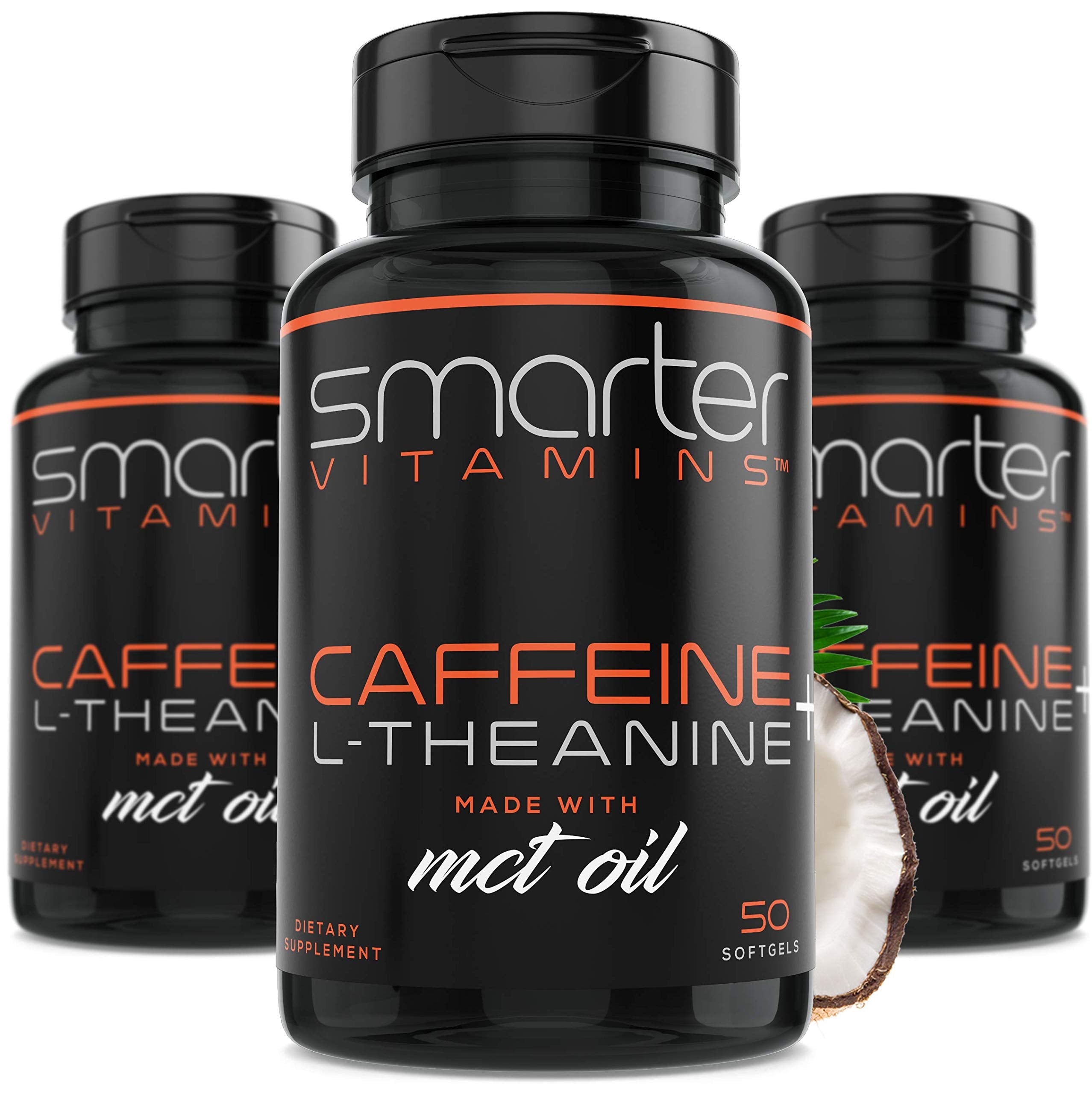 SmarterVitamins pack frontal tres botellas muestra suministro prolongado