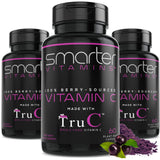 SmarterVitamins vista frontal del pack de tres botellas, presentación clara y ahorro