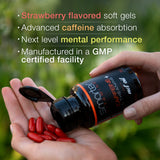 SmarterVitamins closeup softgel y brillo de aceite MCT para mejor absorción
