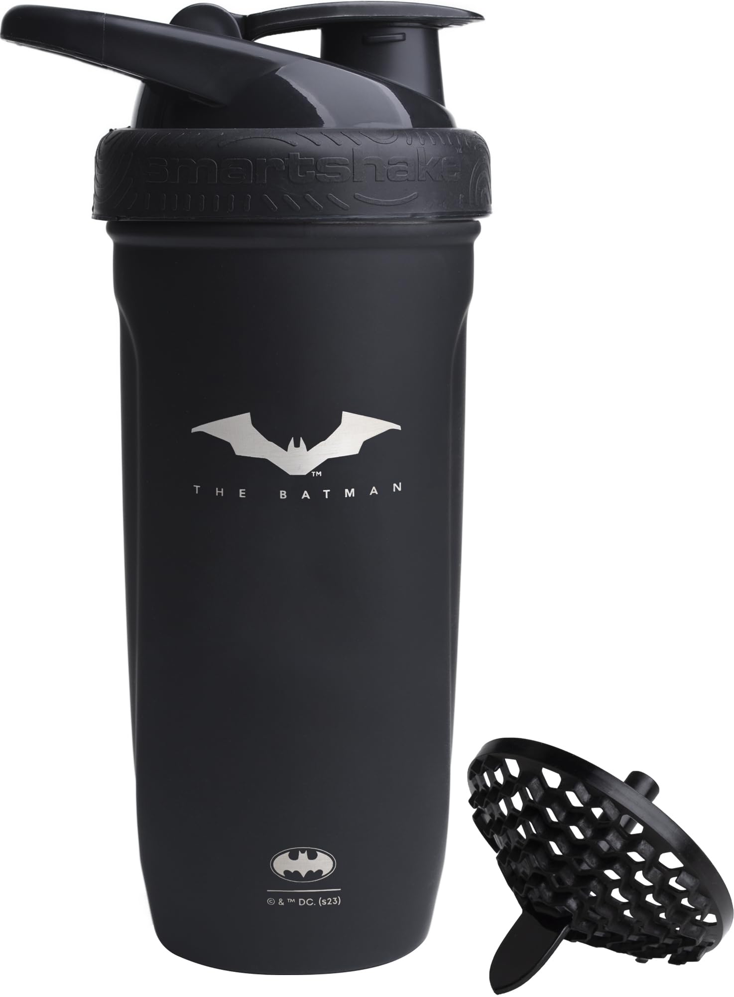 Smartshake Batman vista frontal mostrando diseño oficial y capacidad 900 ml