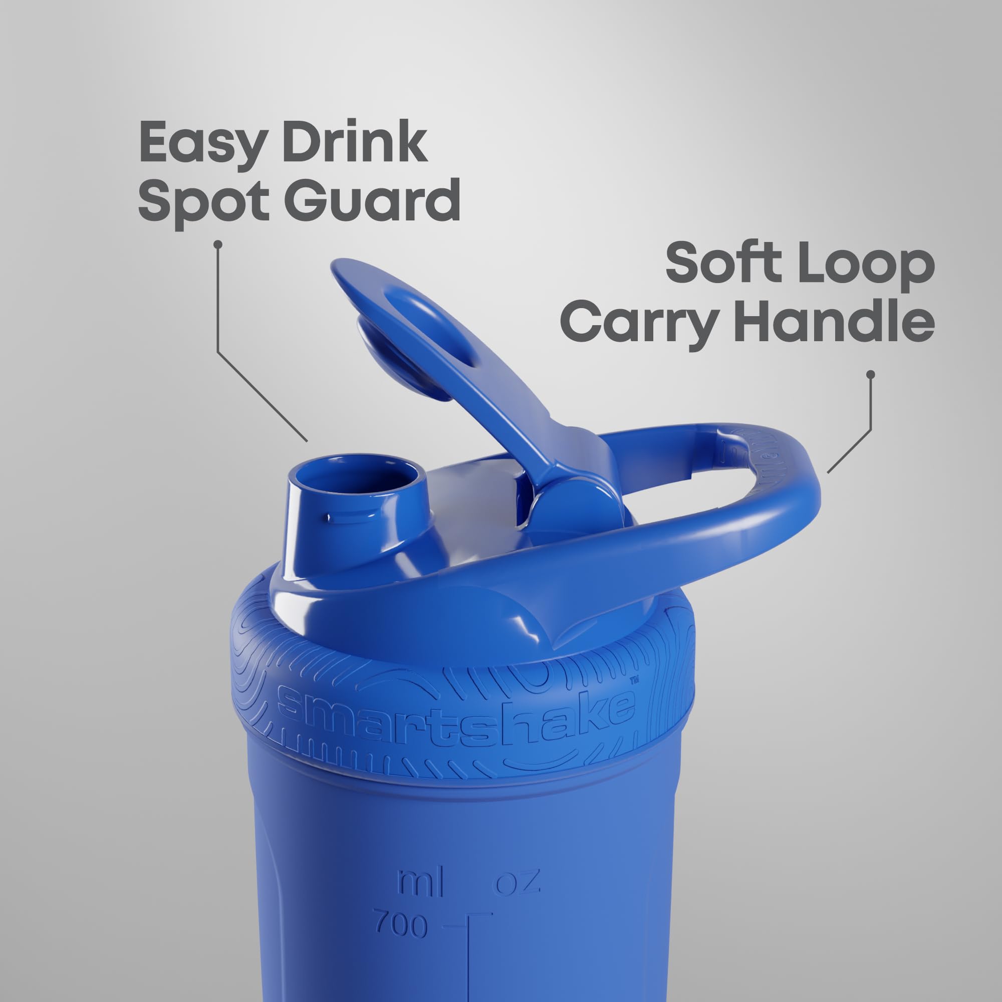 Smartshake Dobby boca abierta para limpieza fácil