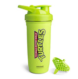 Smartshake vista frontal botella verde claro, diseño resistente y capacidad grande