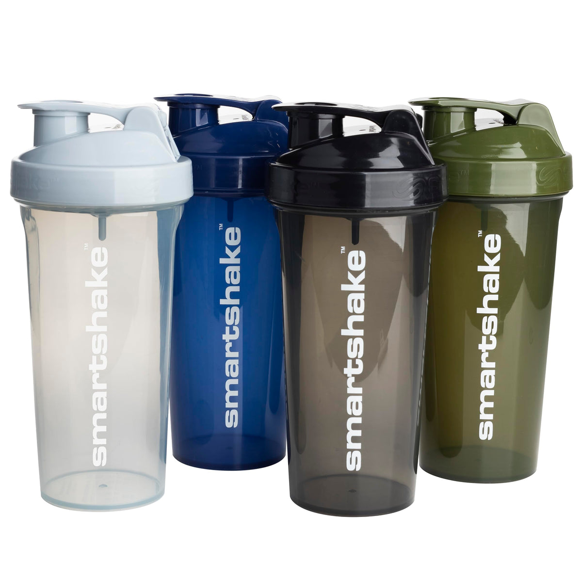 Smartshake vista frontal mostrando diseño y capacidad 800 ml, práctico para entrenar
