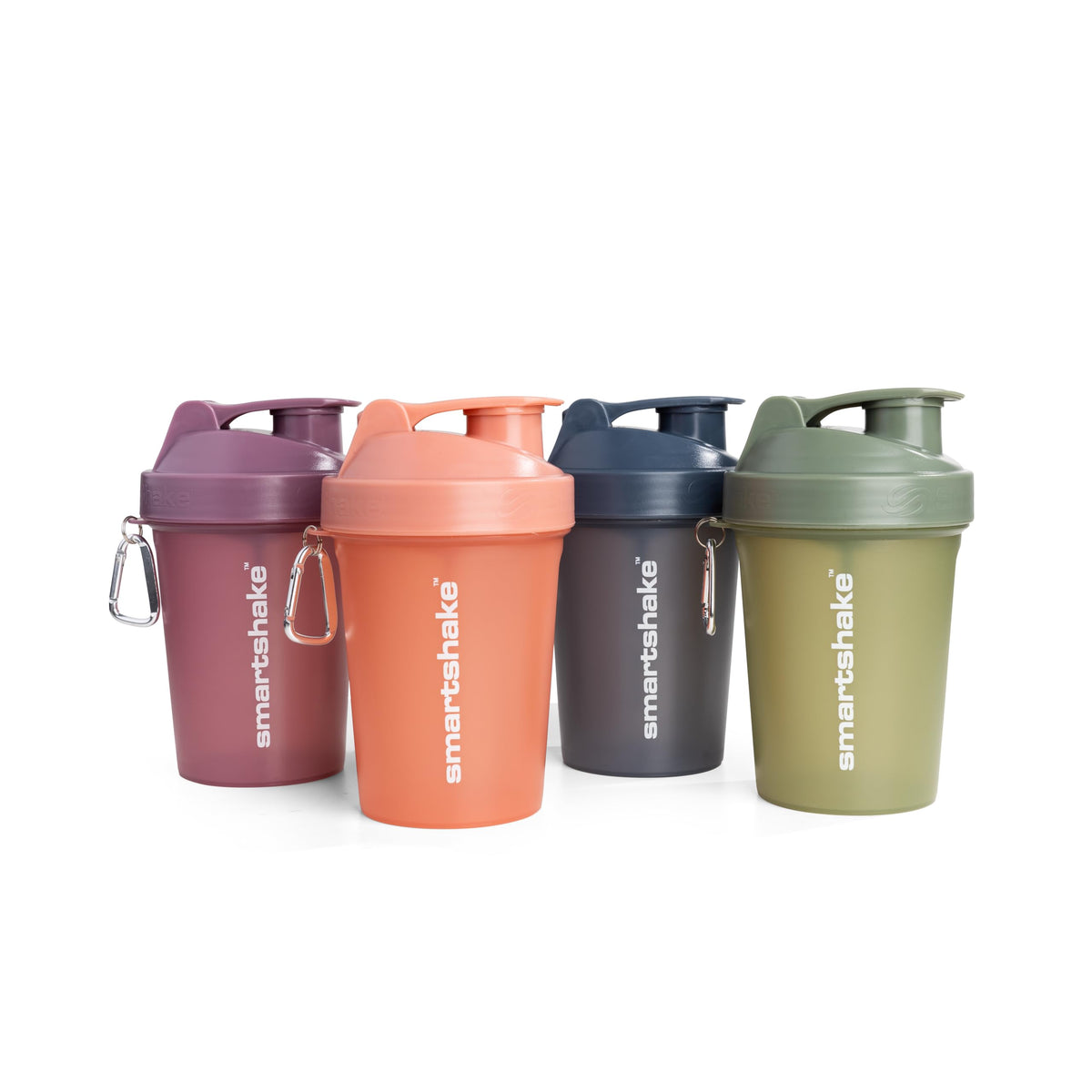 Smartshake vista frontal del pack multicolor, facilita identificar bebidas