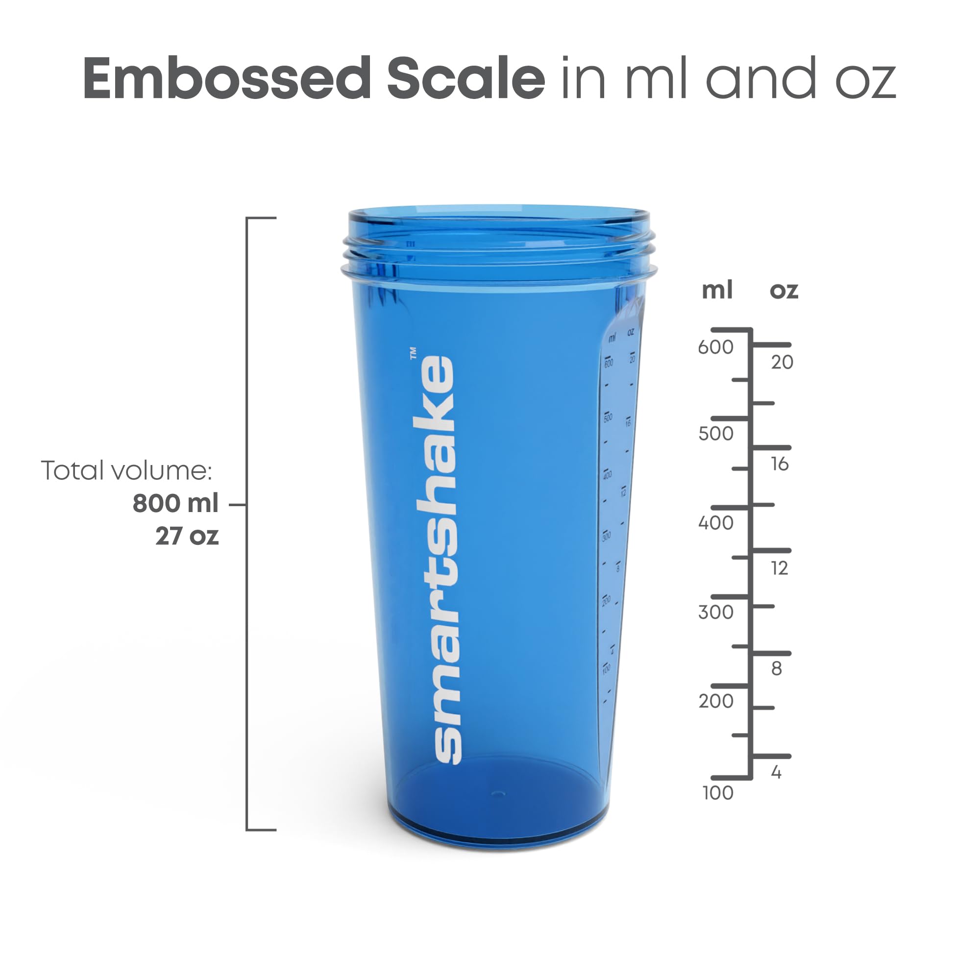 Smartshake rejilla mezcladora encajada que ofrece mezcla silenciosa y sin grumos