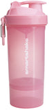 Smartshake vista frontal rosa claro mostrando el cuerpo y capacidad 800 ml