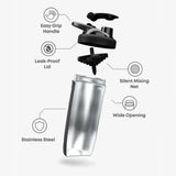 Smartshake Reforce detalle del acero inoxidable que resiste golpes