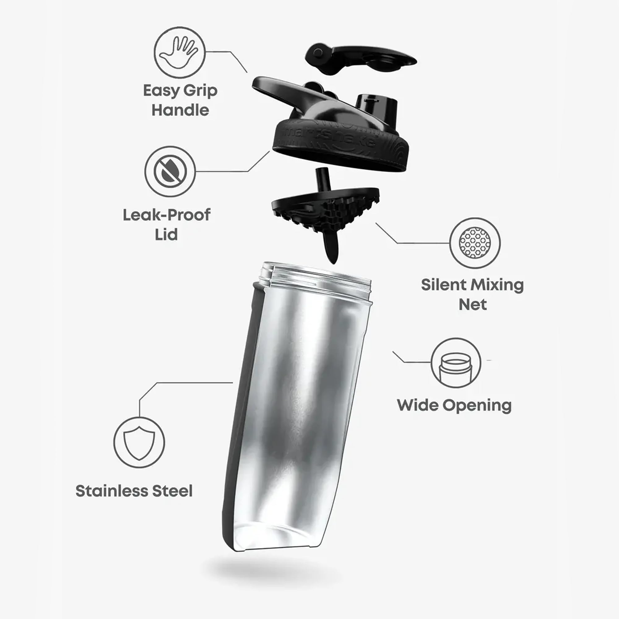 Smartshake Reforce detalle de la base de silicona que protege contra golpes